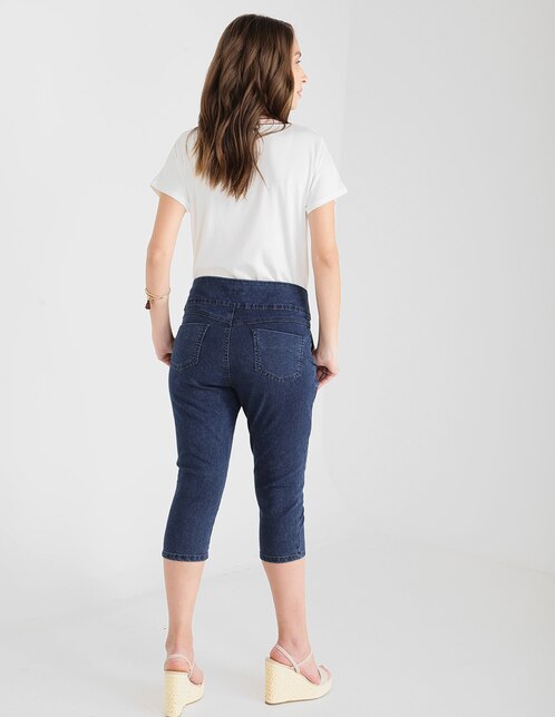Pantalón capri de mezclilla LIEB Basics skinny para mujer en Liverpool