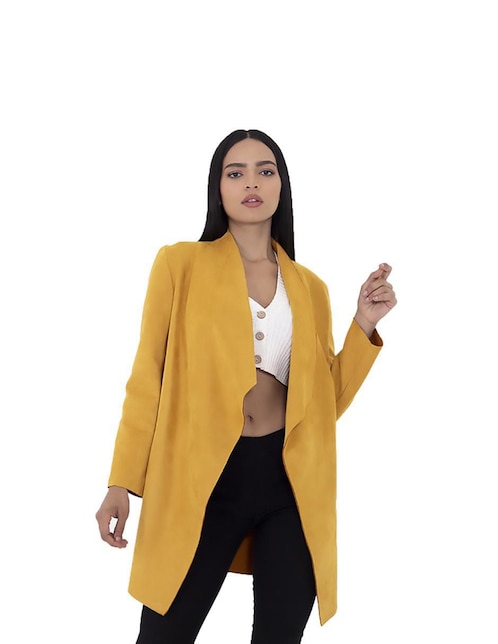 Abrigo shyla de suede no para mujer