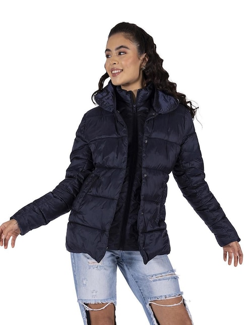 Chamarra acolchada impermeable para mujer 1