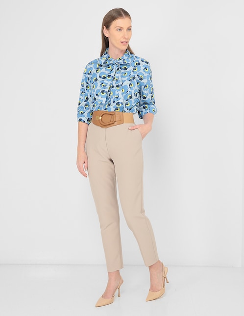 Blusa LIEB Basics manga 3/4 para mujer