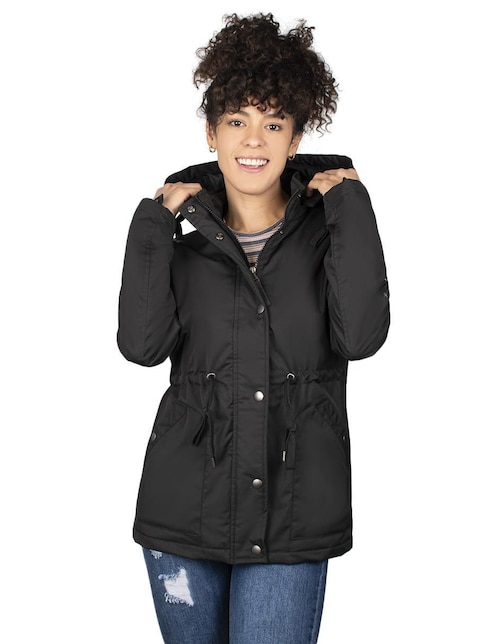 Chamarra parka impermeable para mujer Chamarra parka impermeable para mujer