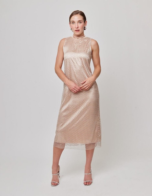 Vestido midi casual Linea Pura Mujer actual para mujer