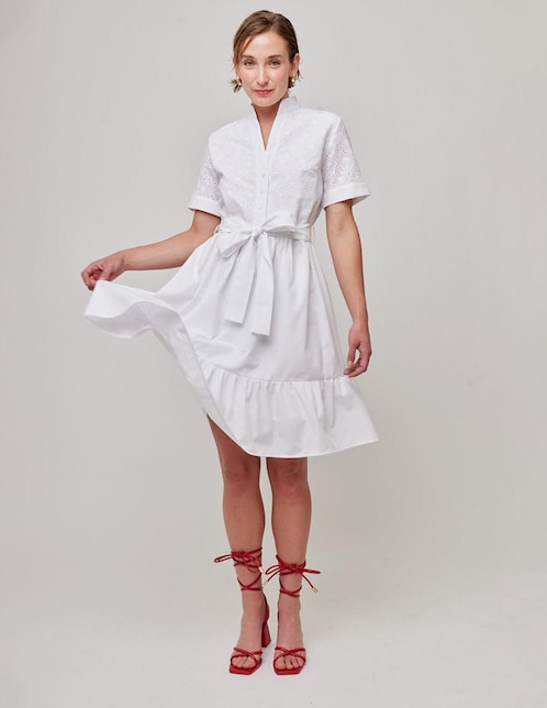 Vestido a la rodilla casual Linea Pura para mujer