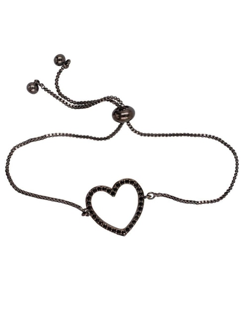 Pulsera Yoiko Amor con acabado baño rodio
