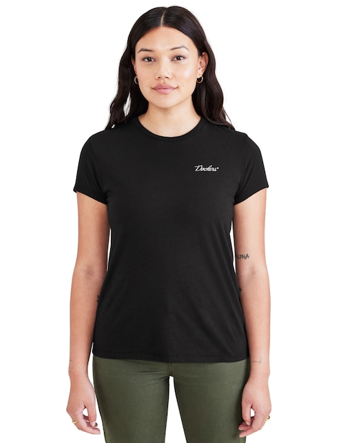 Playera manga corta Dockers Graphic Tee cuello redondo para mujer