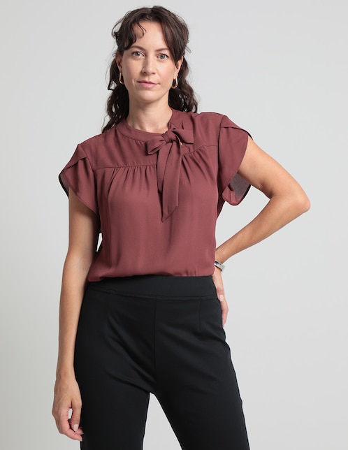 Blusa LIEB Basics manga corta para mujer