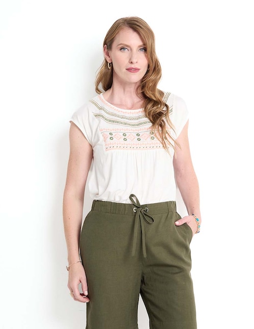 Playera manga corta LIEB cuello redondo para mujer