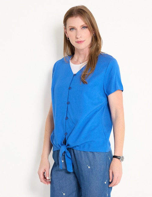 Blusa manga corta para mujer 1
