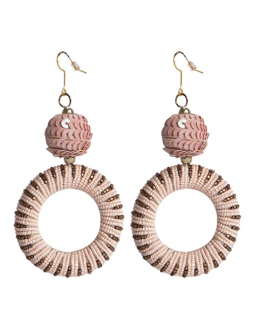 Aretes circulares Yoiko Devi con acabado brillante