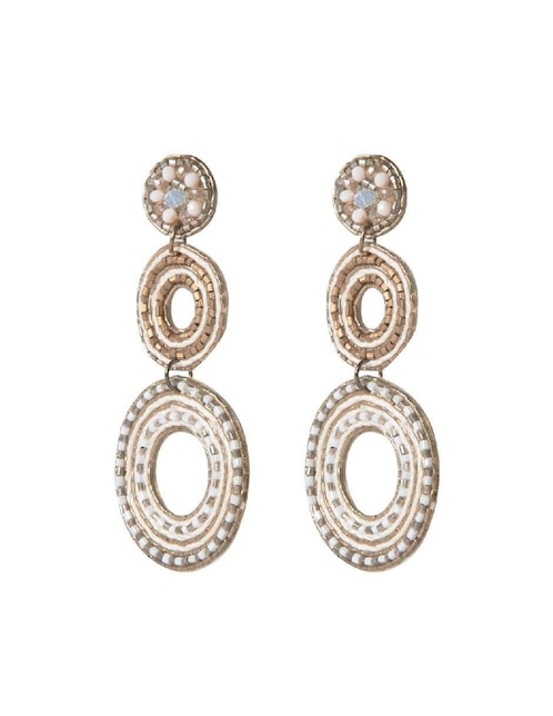 Aretes circulares Mahila con acabado brillante 1
