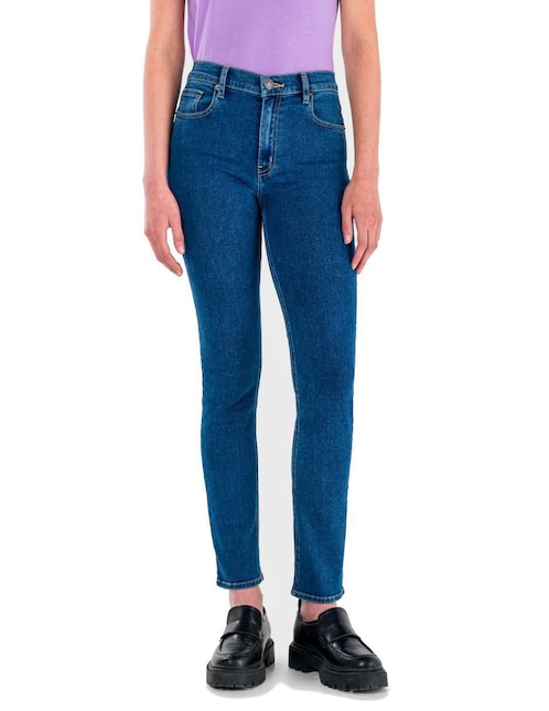 Pantaloni Jeans GIN TONIC Donna Straight Slim 5 Tasche Design Grey - Foto 5