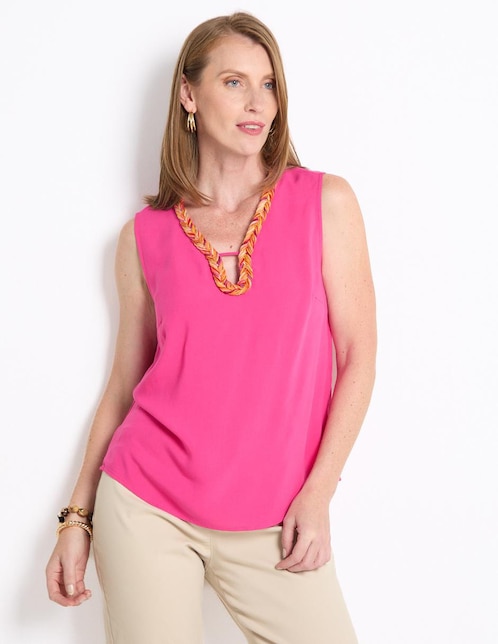Blusa sin manga para mujer