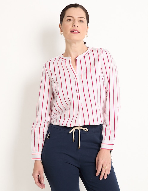 Blusa manga larga para mujer