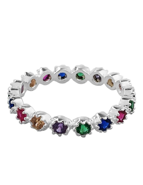 Anillo Horoz P 925 de plata zirconia pulido