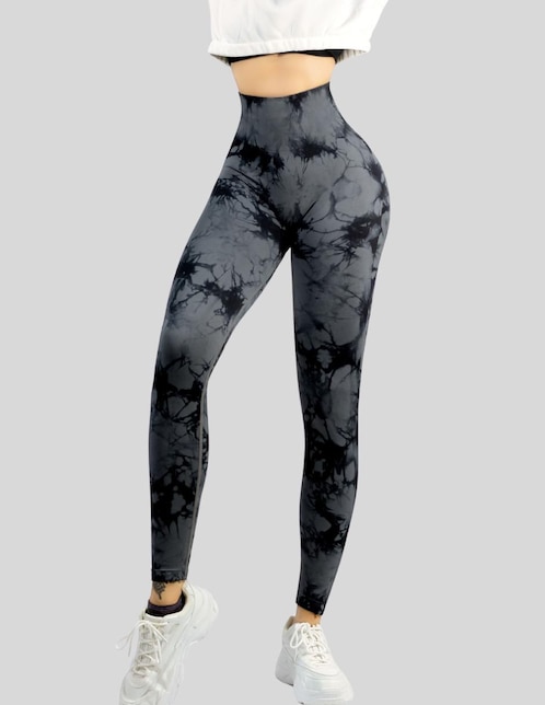 Legging a la cintura alta con elástico ajustable para mujer