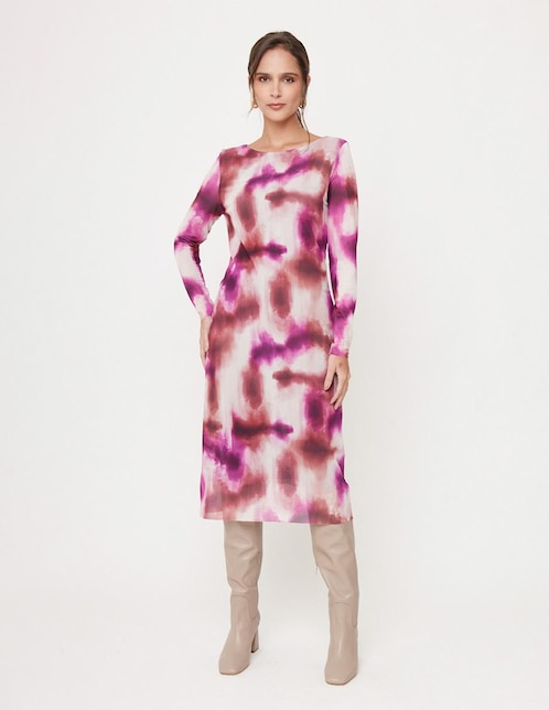 Vestido midi casual Linea Pura Dalí para mujer