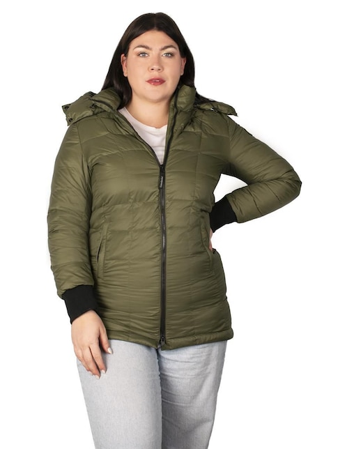 "chamarra" acolchada greenlander no impermeable "de" poliéster "para mujer"