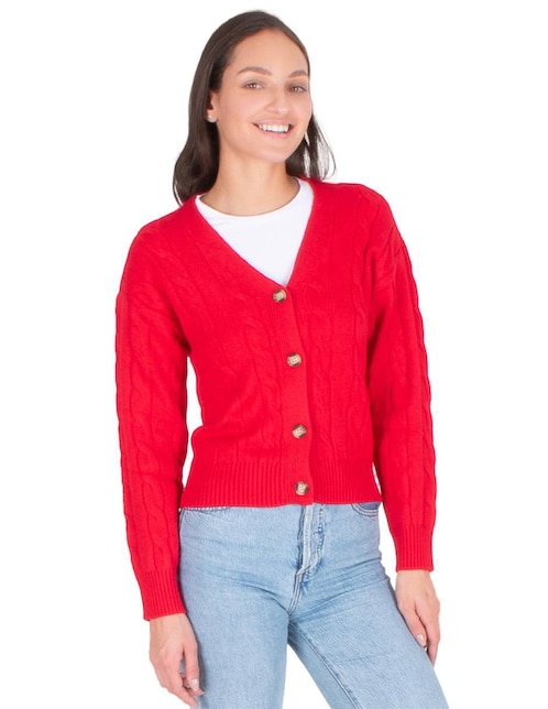Suéter  cuello V para mujer 1