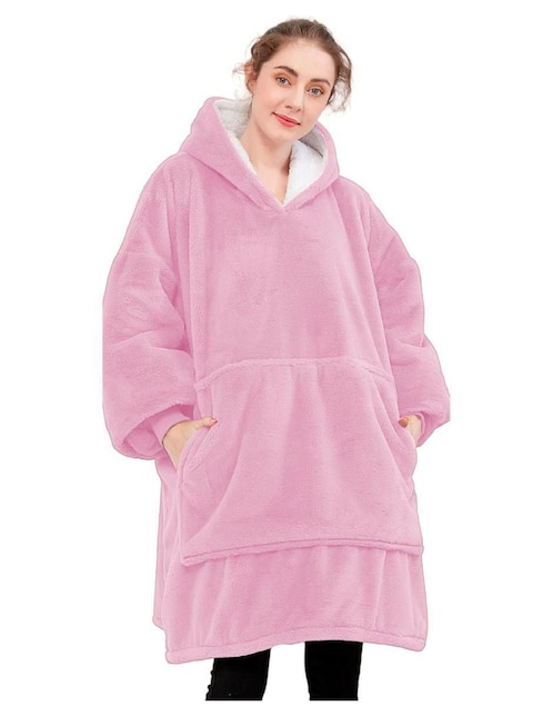 Sudadera con capucha y bolsa para mujer 1