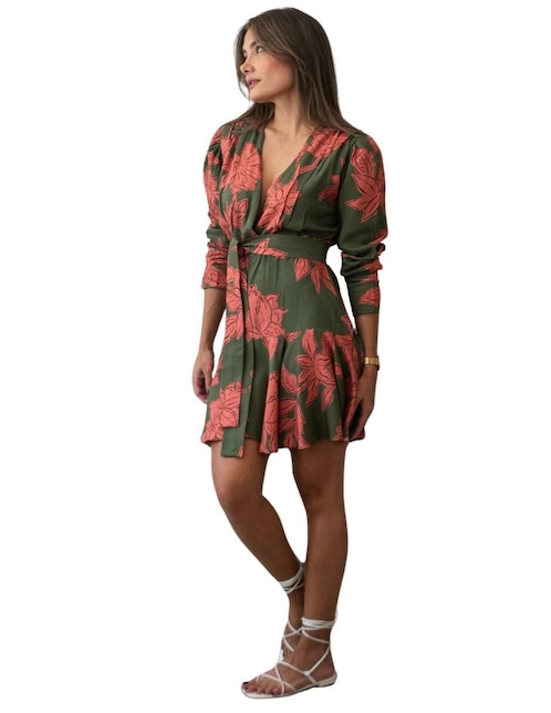 Vestido corto casual J&B Candelaria para mujer