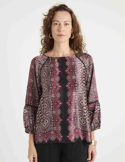 Blusa Lieb manga larga para mujer