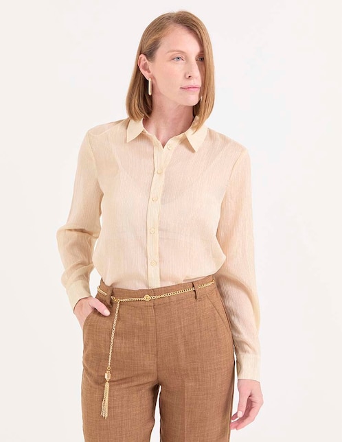 BLUSA LIEB LB2511-452 M/L CO, G, BEIGE