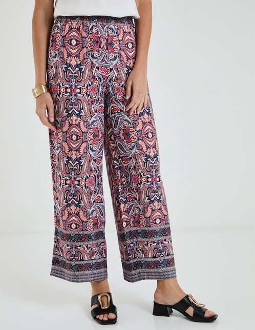 Pantalón relaxed wide leg para mujer 1