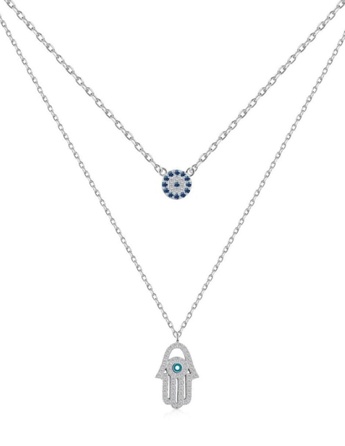 Collar de ojo Yoiko Karli de plata P 925