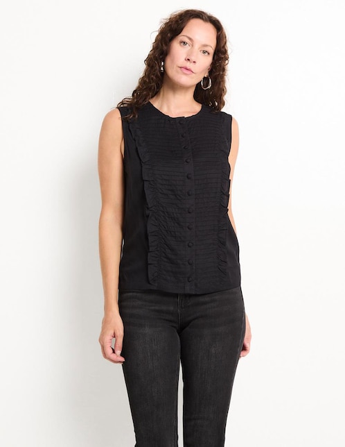 Blusa sin manga para mujer