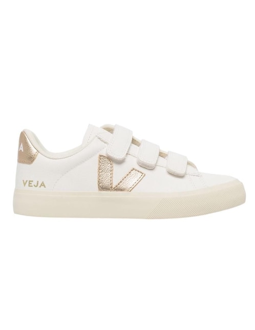 Tenis Veja Crhome Free Gold para mujer