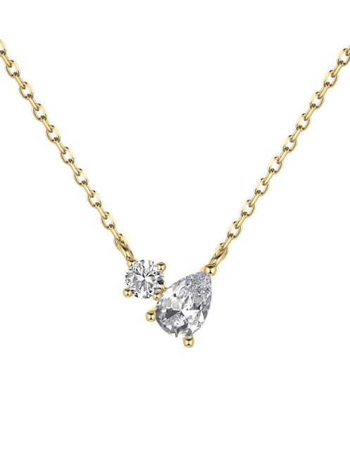 Collar de gota Yoiko Florence Golden de plata P 925