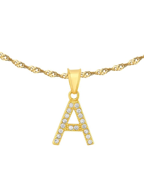 Collar de letras 18 K