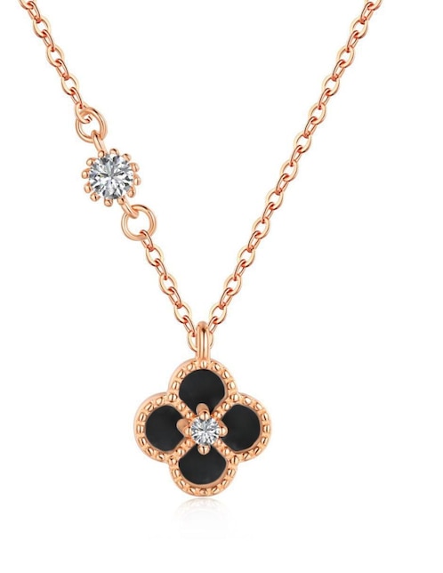 Collar no aplica "de (si aplica)" flor yoiko coralie golden rose "de" plata p 925