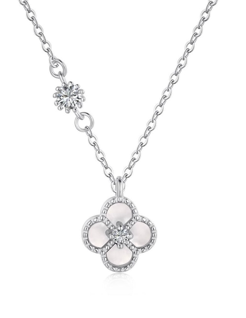 Collar de flor Yoiko Coralie de plata P 925