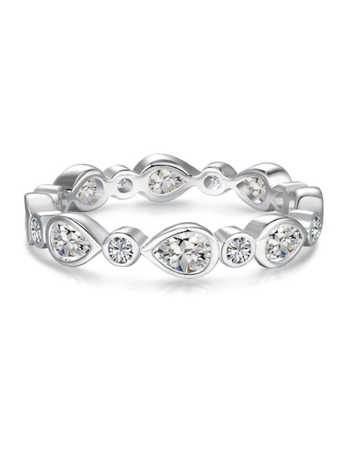 Anillo Yoiko Kaori P 925 de plata zirconia