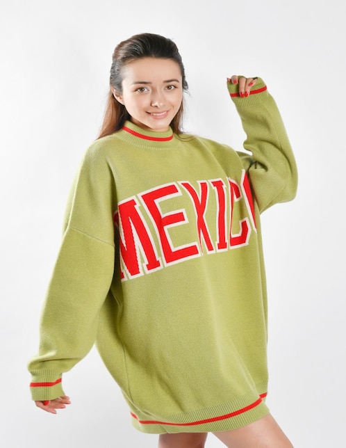 Suéter cuello redondo para mujer 1