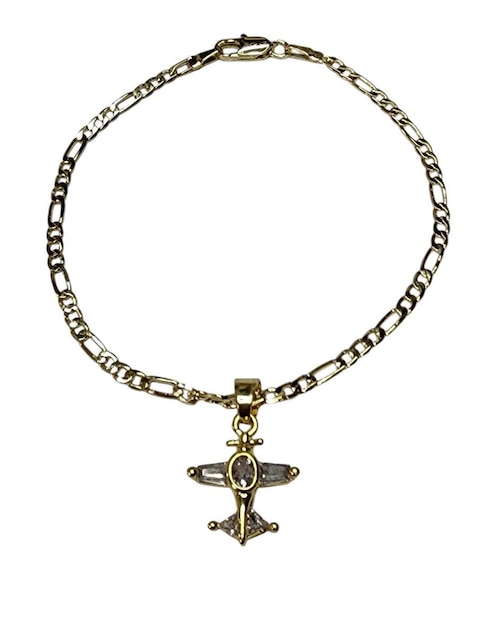 Pulsera Limerence By Claudia Herrera de oro laminado 14 K Avión con acabado brillante
