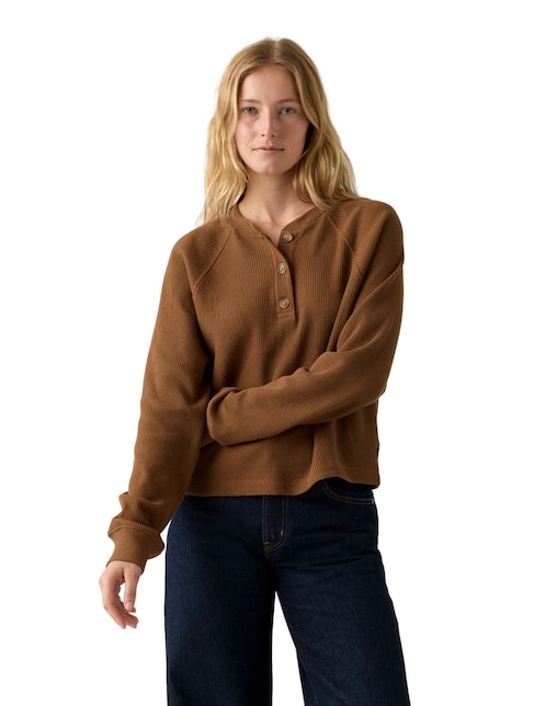 LEVI'S Playera manga larga Levi's cuello redondo para mujer