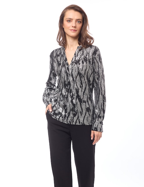 Blusa manga larga para mujer 1