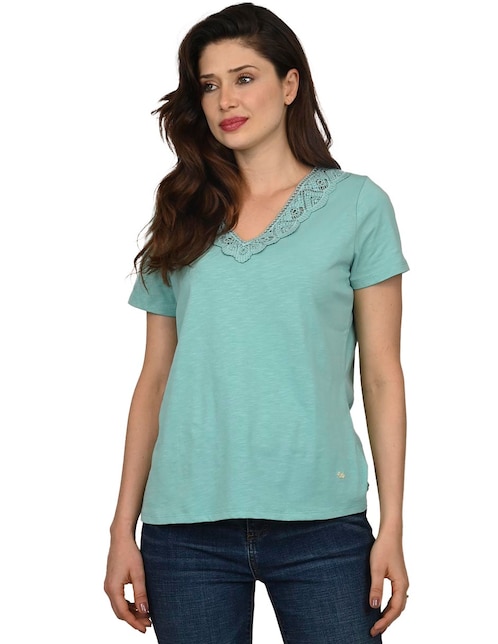 BLUSA FERRIONI M2767, CH, AZUL PIZARRA