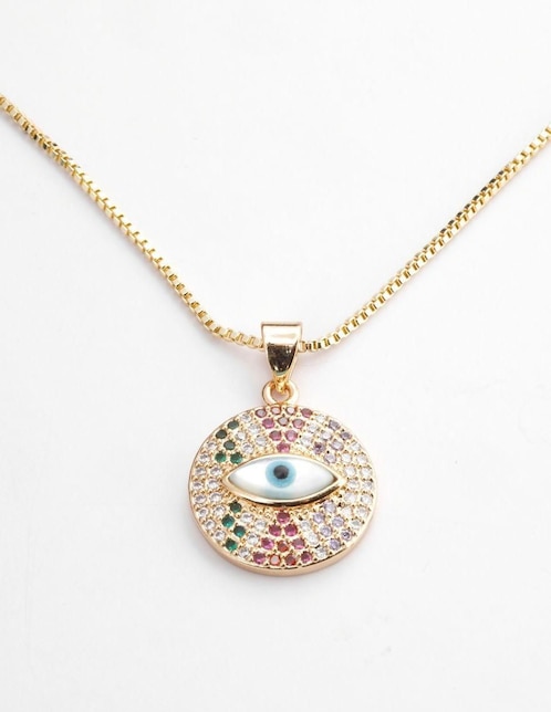 Collar de ojo Yoiko Eylune de baño de oro 18 K
