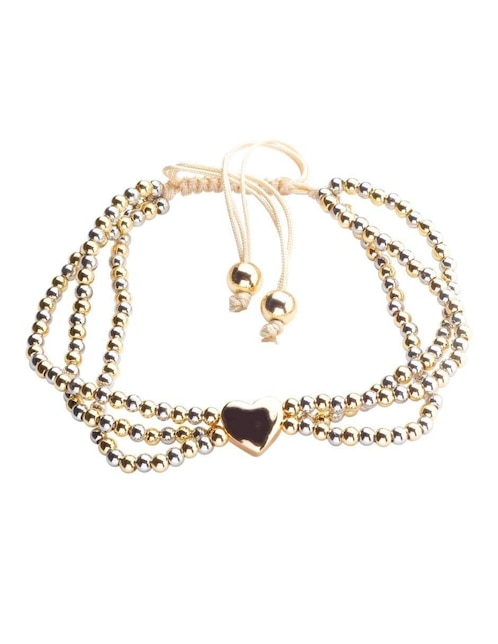 Pulsera yoiko "de" aleación de metal 18 k duoré "con acabado"