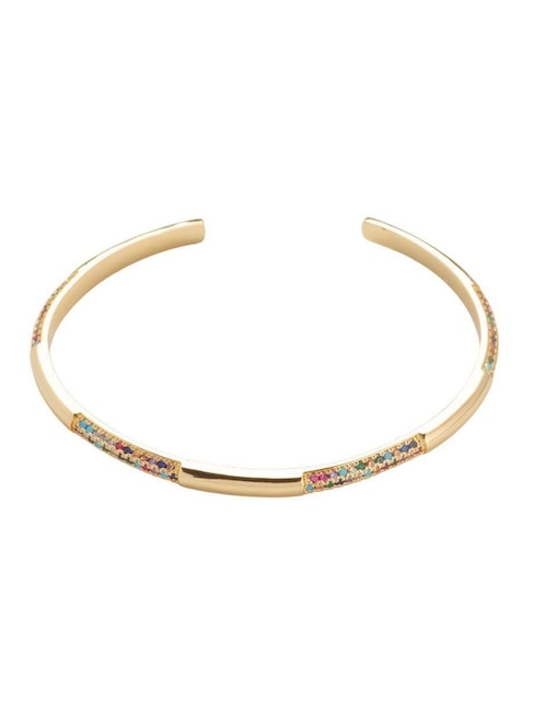 Brazalete Yoiko Aurela con acabado baño de oro
