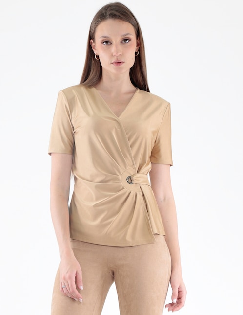 TRINITY Blusa Trinity manga corta para mujer