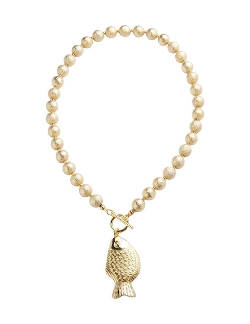Collar de peces Yoiko Doramar de baño de oro 18 K