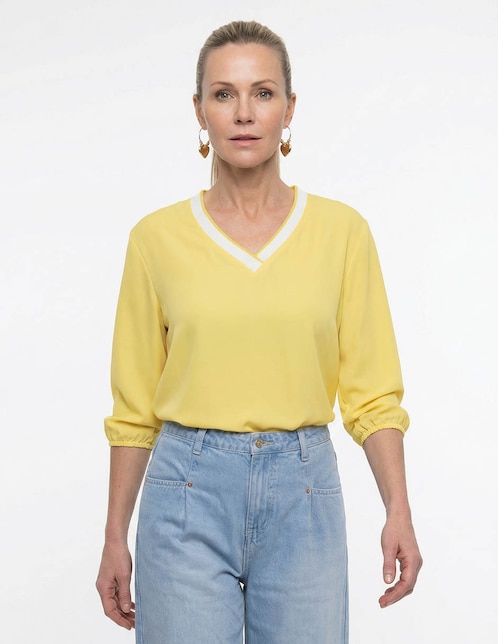 Blusa manga 3/4 para mujer 1