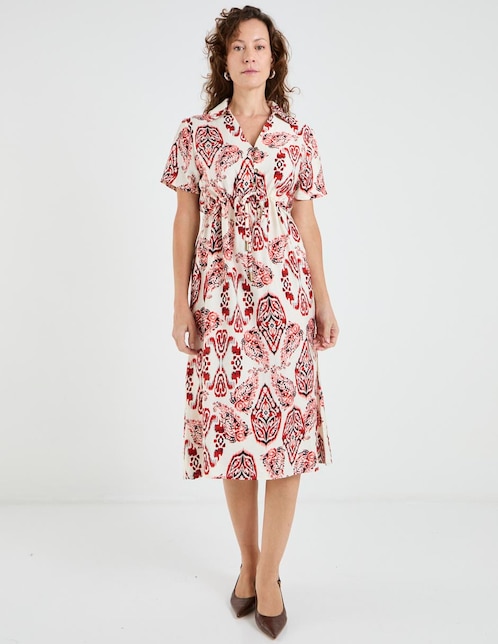 Vestido midi casual Lieb para mujer