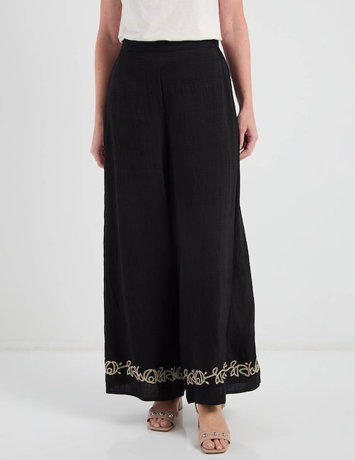 Pantalón relaxed amplio para mujer 1