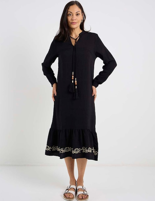 Vestido midi casual Lieb para mujer