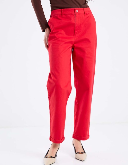 Pantalón chino straight para mujer 1